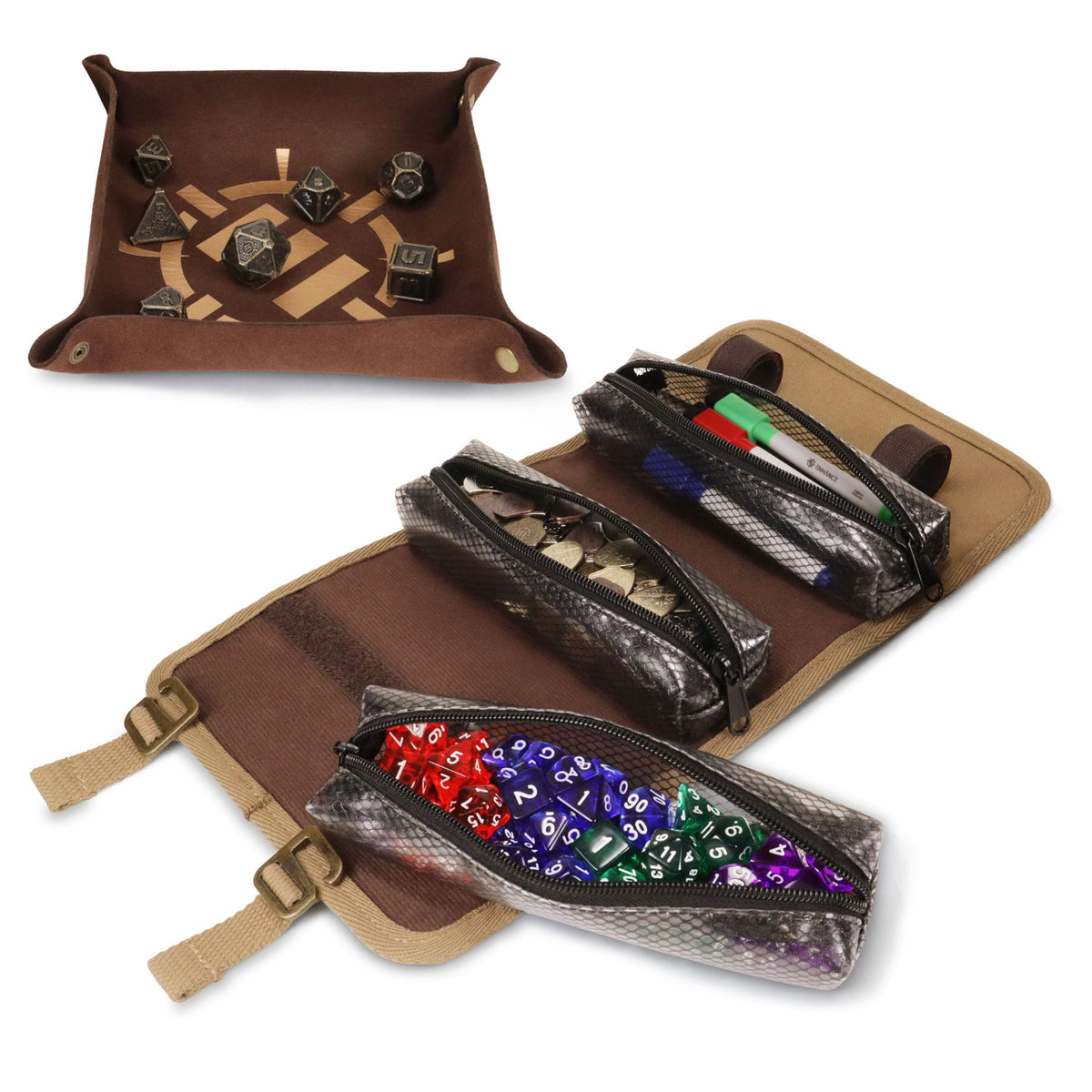 Enhance Jeu de société Canvas Sac à dés