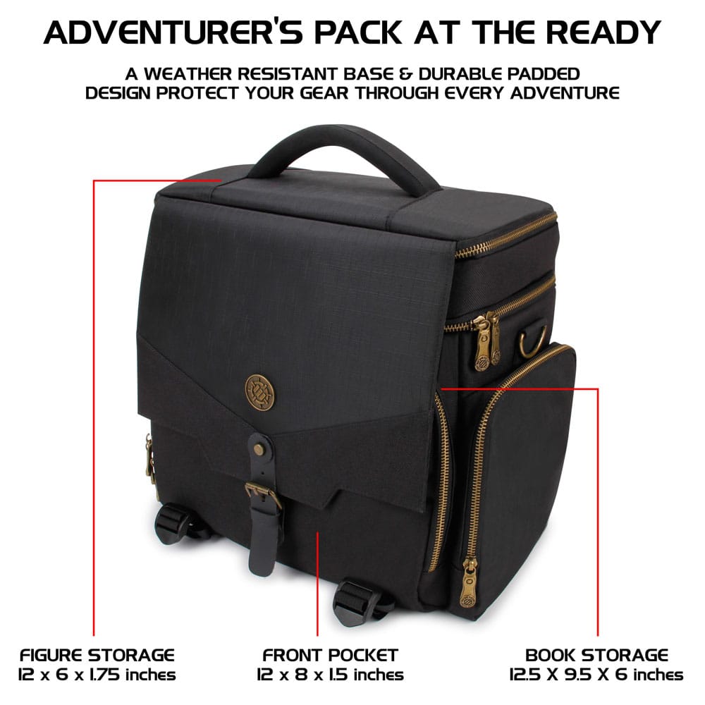 Enhance Tabletop Series Sac de voyage de l'aventurier Black