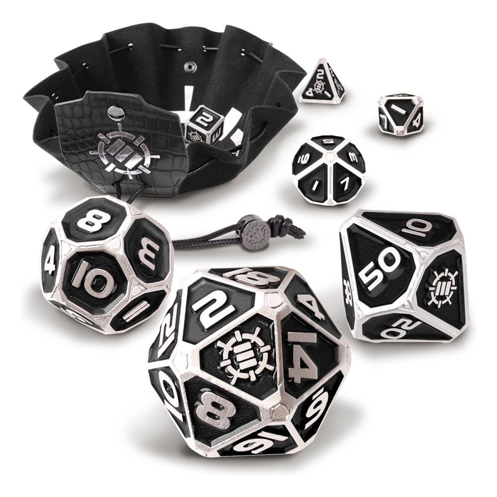 Enhance Tabletop Series Métal RPG Set de cubes Black (7)