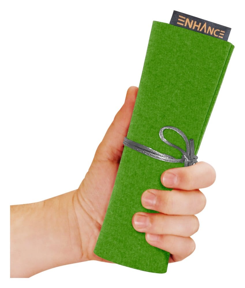 Enhance Accessoires de table Roll on a Scroll Dé et tapis à rouler Vert