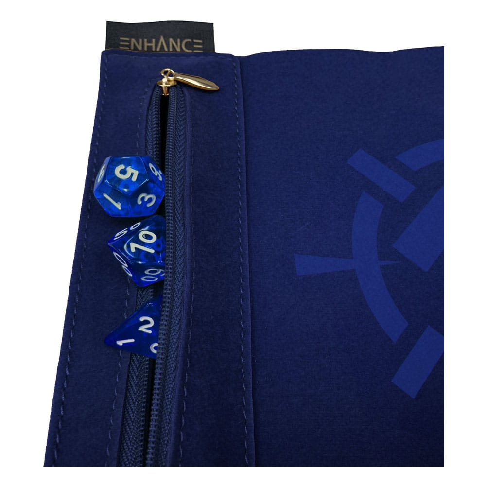 Enhance Tabletop Roll on a Scroll Sac avec dés Bleu