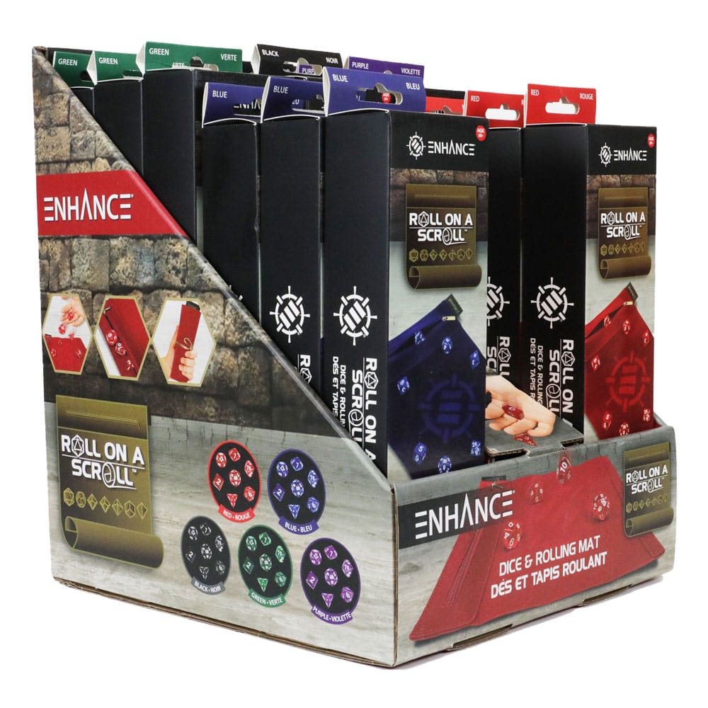 Enhance Tabletop assortiment Roll on a Scroll Sac avec dés (15)