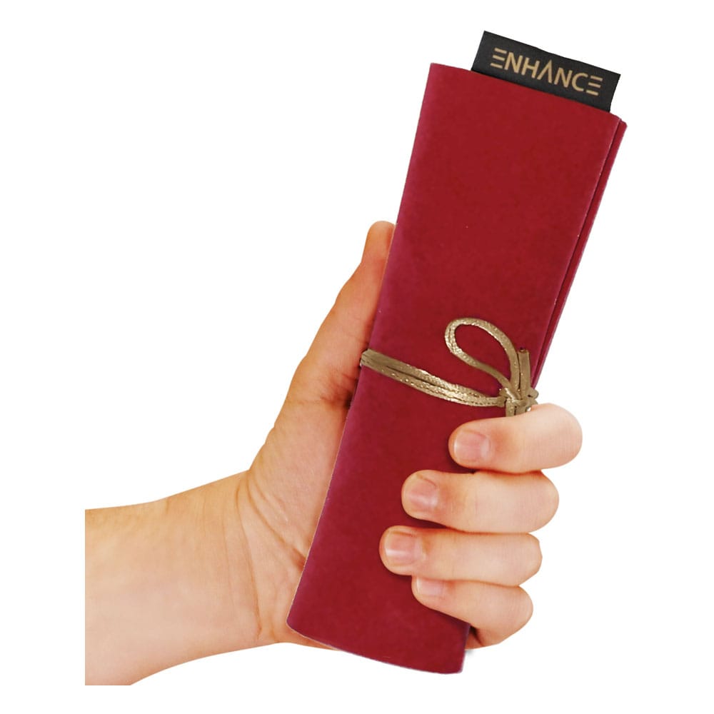 Enhance Tabletop Roll on a Scroll Sac avec dés Rouge