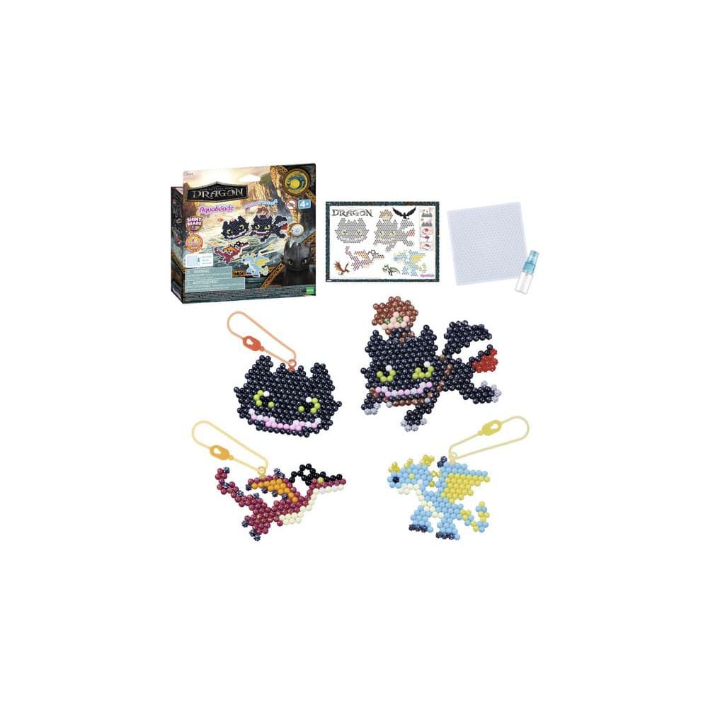 Dragons Aquabeads Kit de bricolage porte-clés