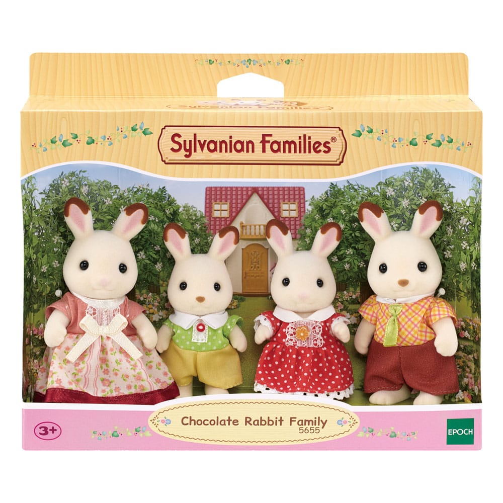 Sylvanian Families: La famille Lapin Chocolat Figurine 8 cm