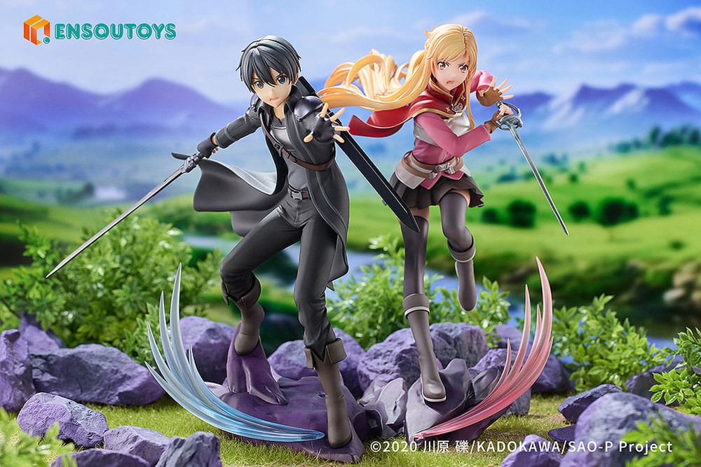 Sword Art Online statuette 1/7 Progressive Scherzo of Deep Night Kirito & Asuna Set