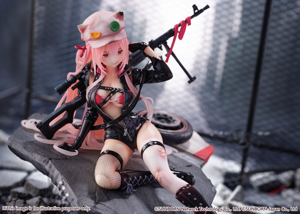 Girls' Frontline statuette PVC SHIBUYA SCRAMBLE FIGURE 1/7 UKM-2000 Gale Lightning -Wounded Ver.- 20 cm