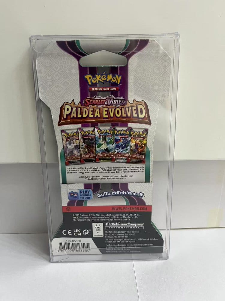 Evoretro Protecteurs PET pour Pokémon TCG Booster Pack 0 mm (Pack de 10)