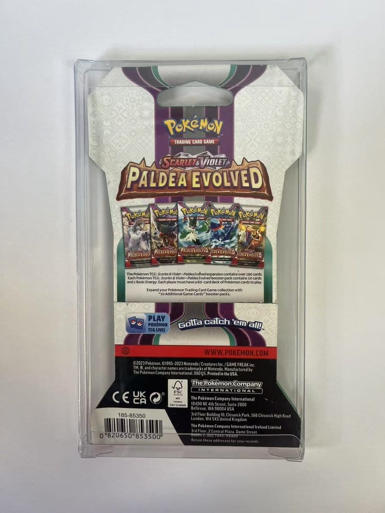 Evoretro Protecteurs PET pour Pokémon TCG Booster Pack 0 mm (Pack de 10)