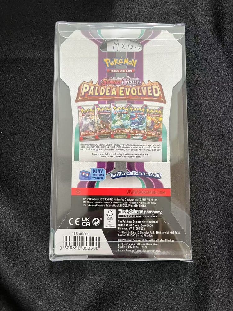 Evoretro Protecteurs PET pour Pokémon TCG Booster Pack 0 mm (Pack de 10)