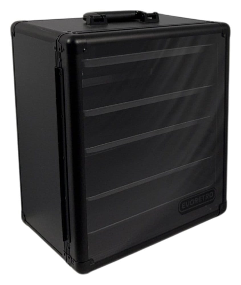 Evoretro Vitrine et Mallette de Transport pour Figurines et Modèles de Collection 45 x 37 cm