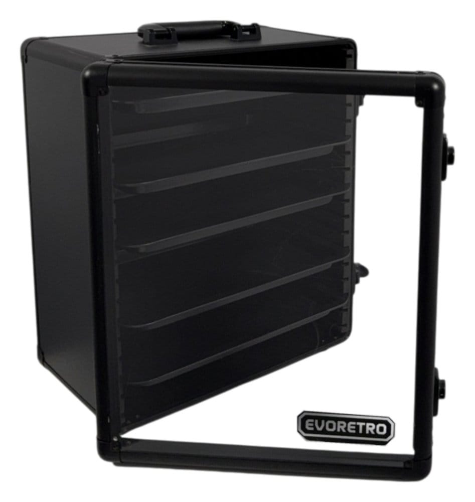Evoretro Vitrine et Mallette de Transport pour Figurines et Modèles de Collection 45 x 37 cm