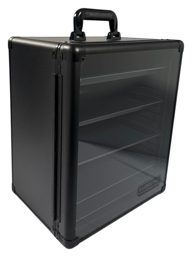 Evoretro Vitrine et Mallette de Transport pour Figurines et Modèles de Collection 45 x 37 cm