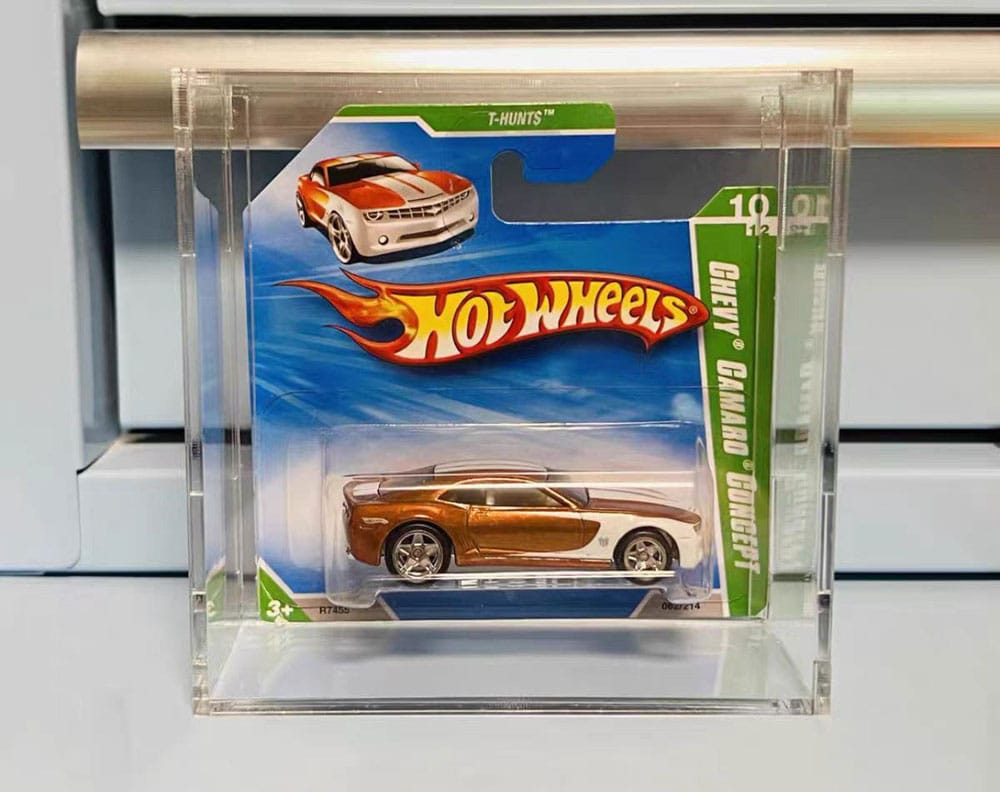 Hot Wheels pack 2 boîtes de protection en acrylique pour European Series Short Card