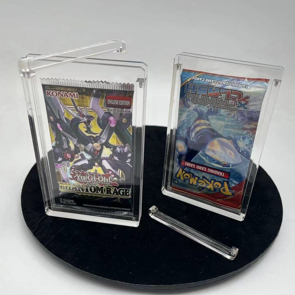 Evoretro Pack 5 présentoir vitrine en acrylique pour Booster Packs
