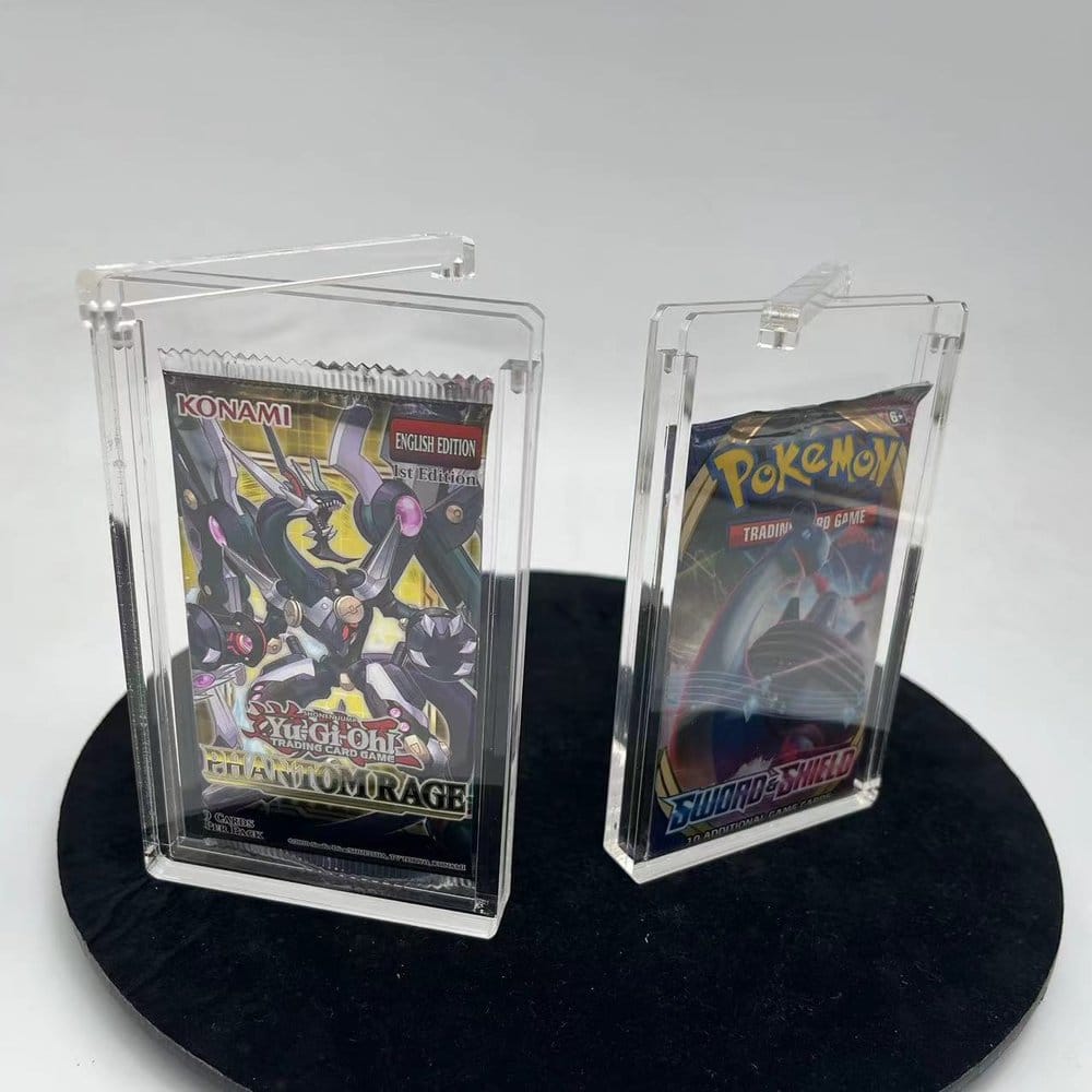 Evoretro Pack 5 présentoir vitrine en acrylique pour Booster Packs