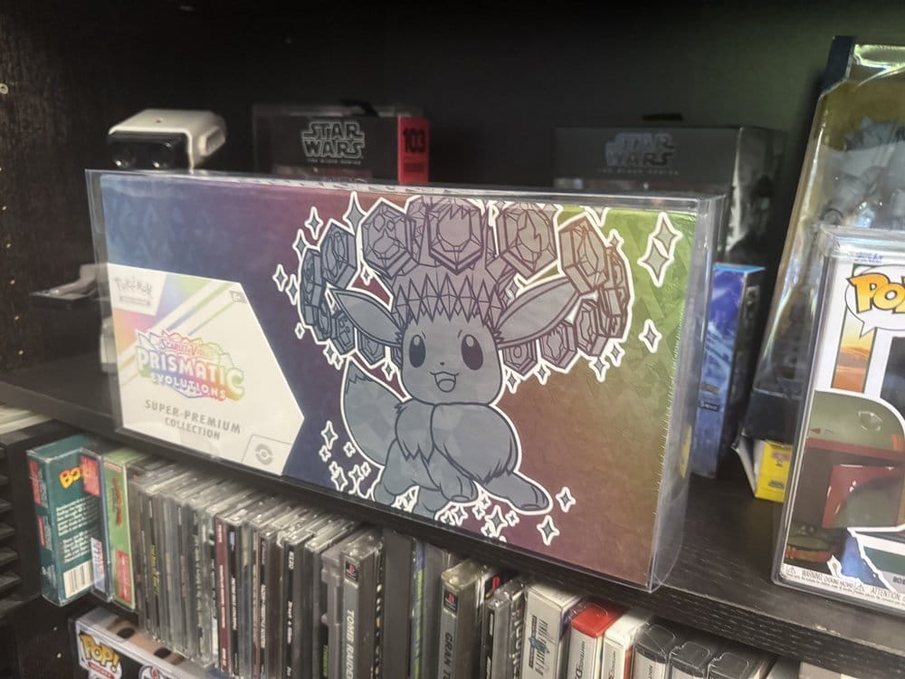 Pack 2 boîtes de protection en PET pour Pokémon Prismatic Evolutions Super Collection Box 38 x 18 cm