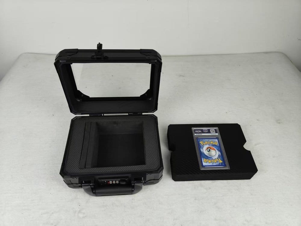 Evoretro Vitrine et Mallette de Transport pour Cartes Gradées avec Fenêtre Noir