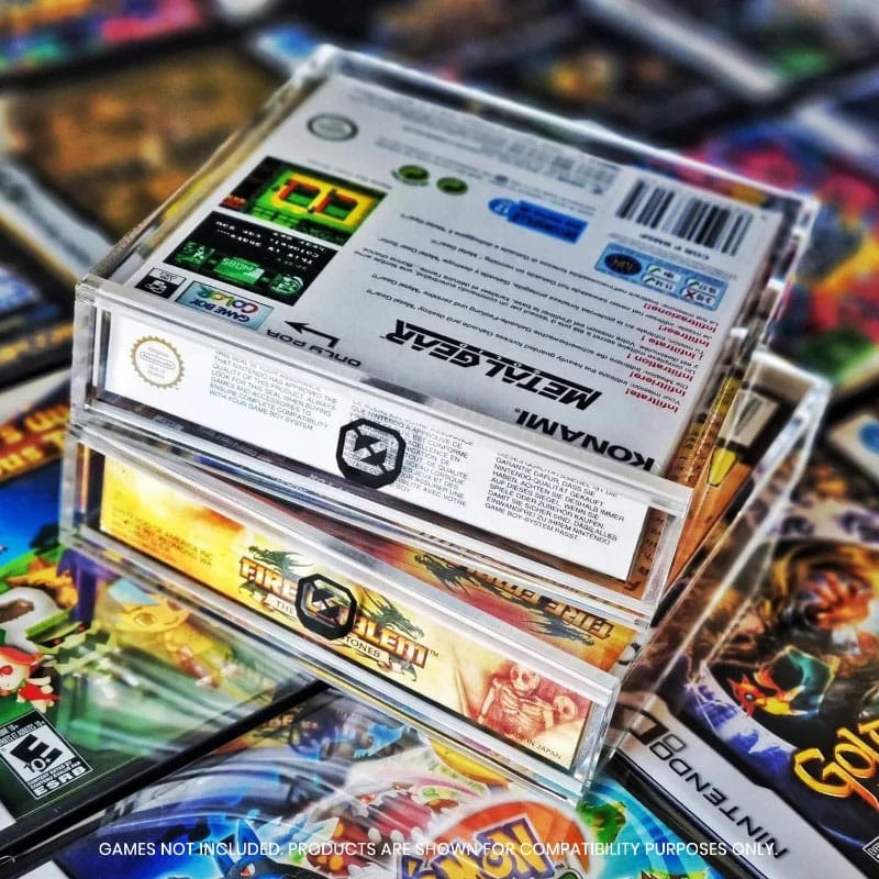 Pack 2 boîtes de protection en acrylique pour jeux Game Boy/Game Boy Advance