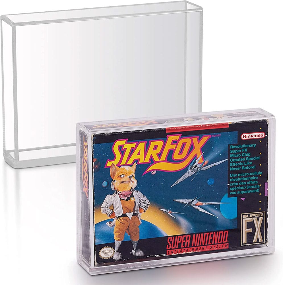 Pack 2 boîtes de protection en acrylique pour jeuxr SNES/N64 Games