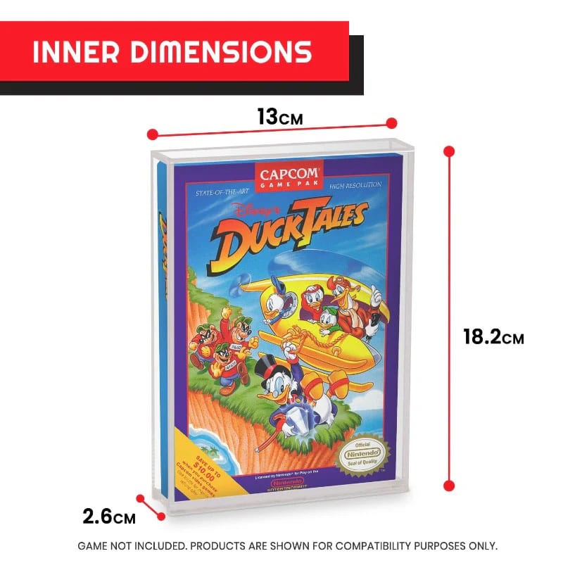 Pack 2 boîtes de protection en acrylique pour jeux NES Games