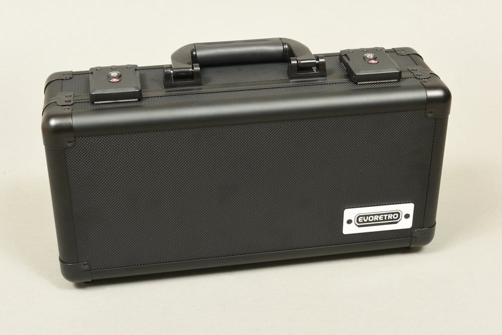 Evoretro Mini Mallette de Transport avec Poignée & Mousse Amovible Noir