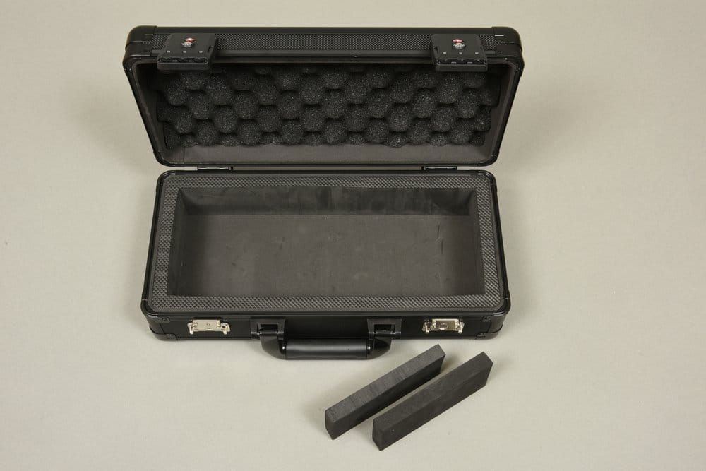 Evoretro Mini Mallette de Transport avec Poignée & Mousse Amovible Noir