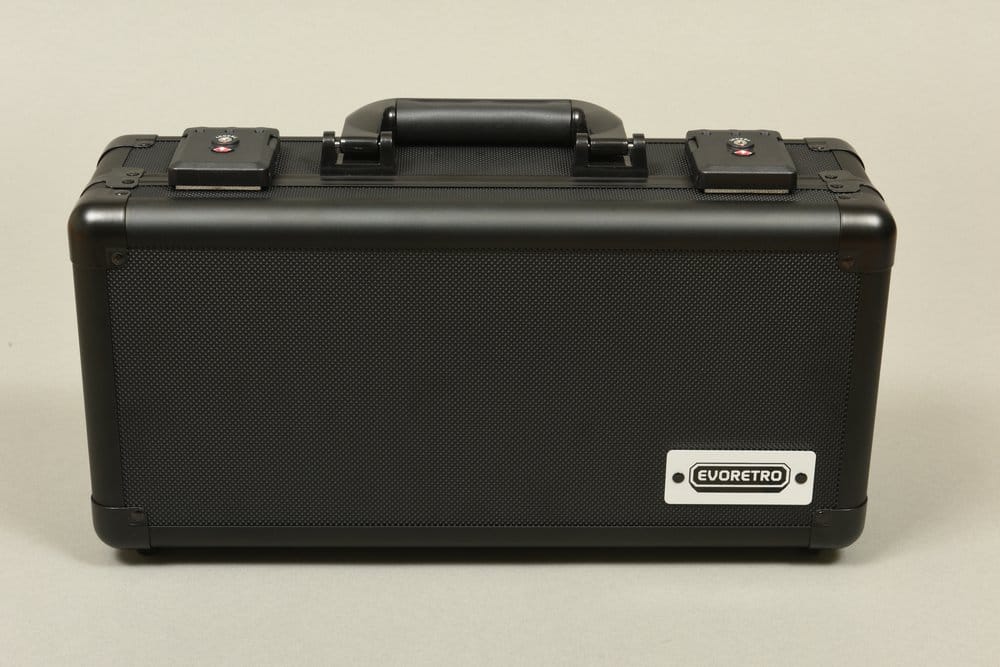 Evoretro Mini Mallette de Transport avec Poignée & Mousse Amovible Noir