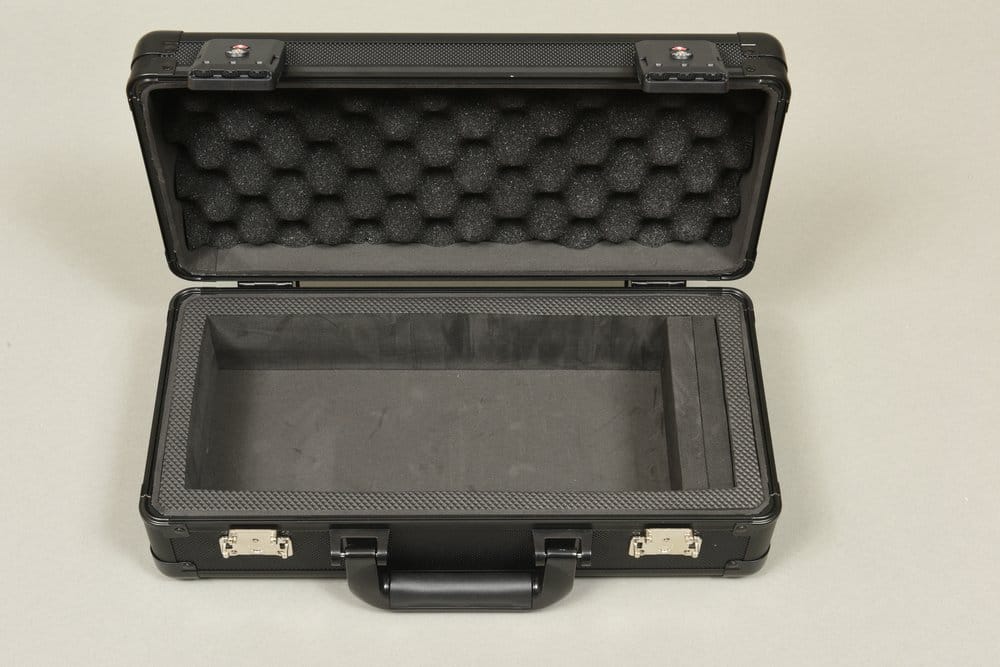 Evoretro Mini Mallette de Transport avec Poignée & Mousse Amovible Noir