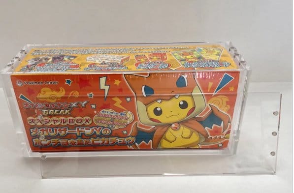 Evoretro présentoir vitrine acrylique magnétique pour Pokémon Center Japanese Special Poncho Pikachu Box