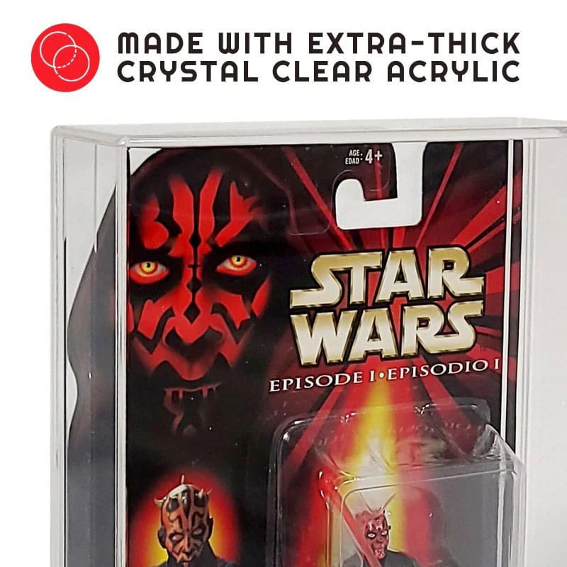 Evoretro pack 2 présentoirs vitrine acrylique pour figurines articulées