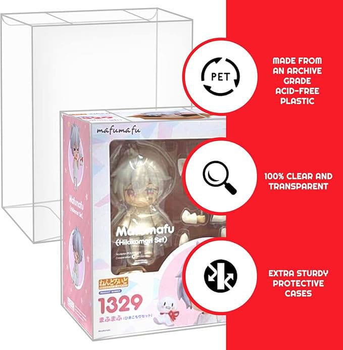 Pack 10 boîtes de protection en PET pour figurines Nendoroid