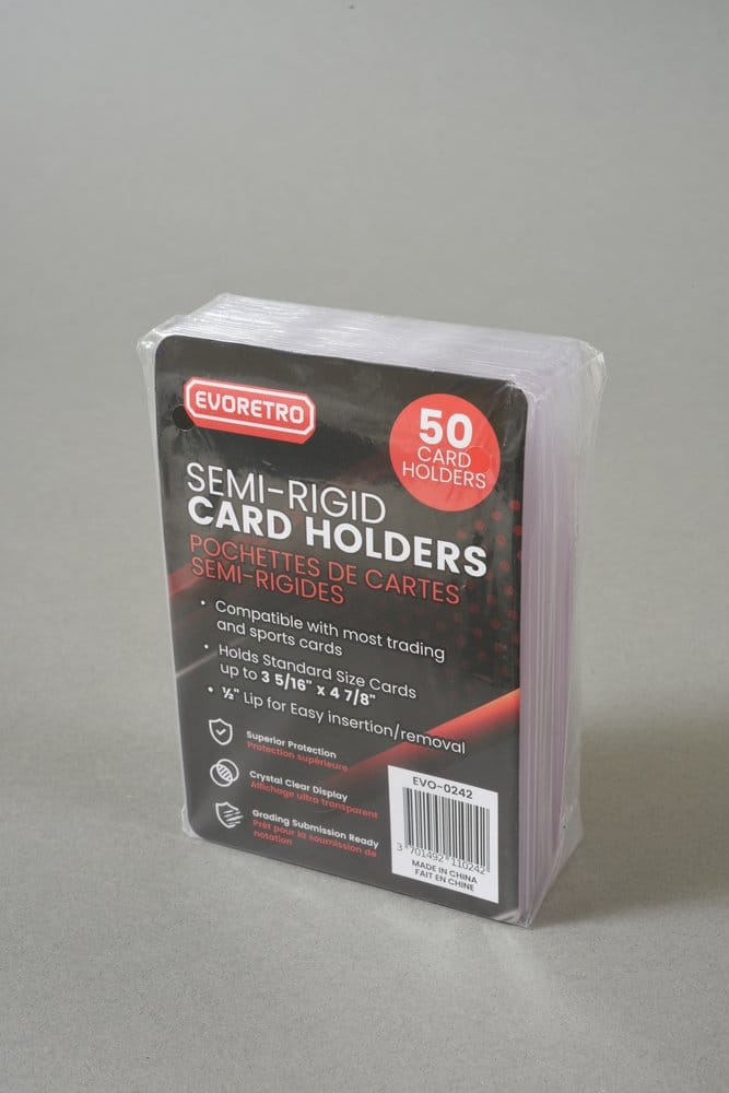 Evoretro pack 200 pochettes pour cartes Semi-Rigid 8 x 12 cm