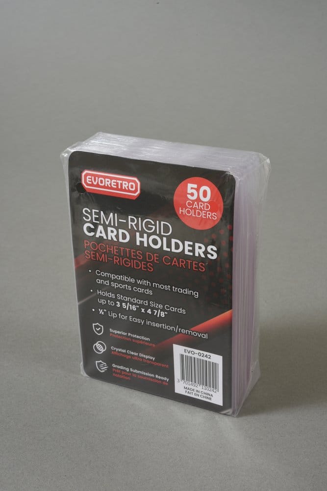 Evoretro pack 200 pochettes pour cartes Semi-Rigid 8 x 12 cm