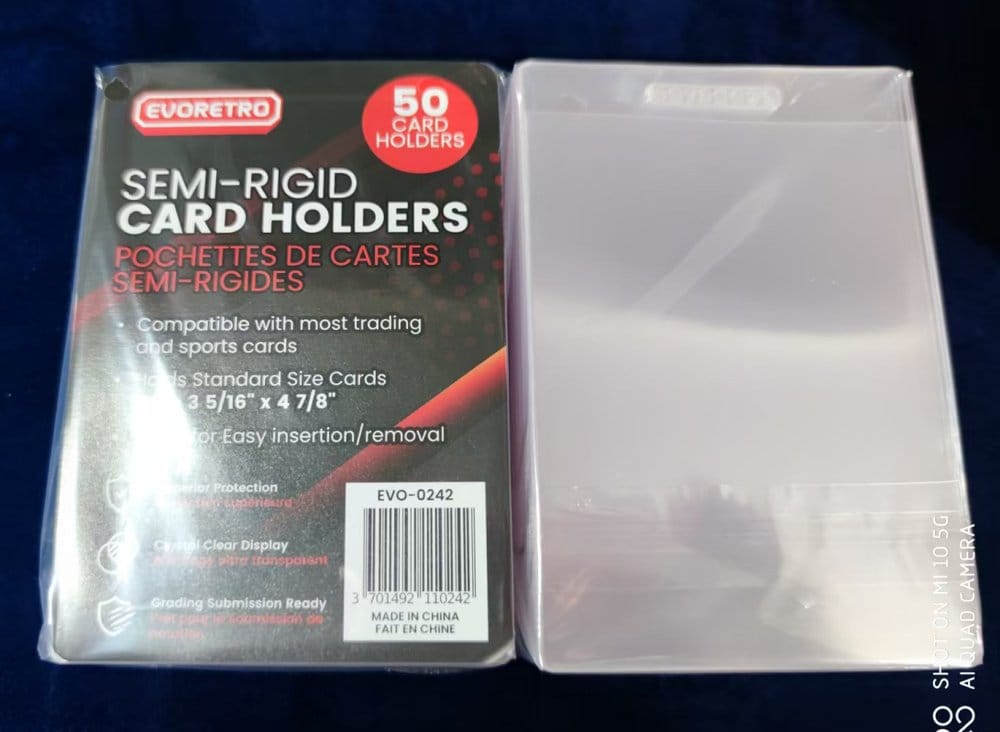 Evoretro pack 200 pochettes pour cartes Semi-Rigid 8 x 12 cm