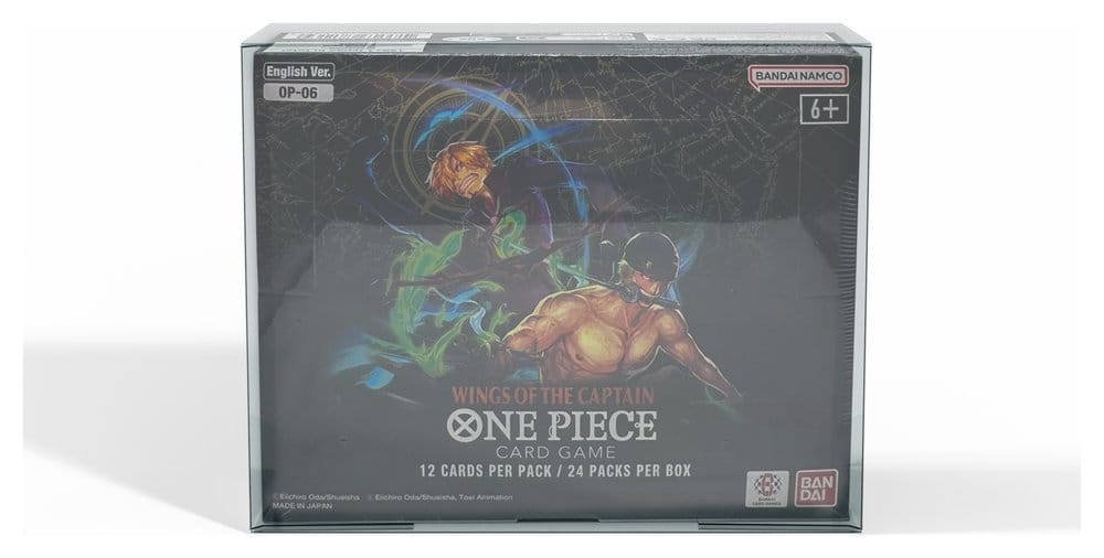 Pack 1 boîte de protection en PET pour One Piece Card Game Booster Boxes (OP-04 à OP-08) 12 x 6 x 15 cm