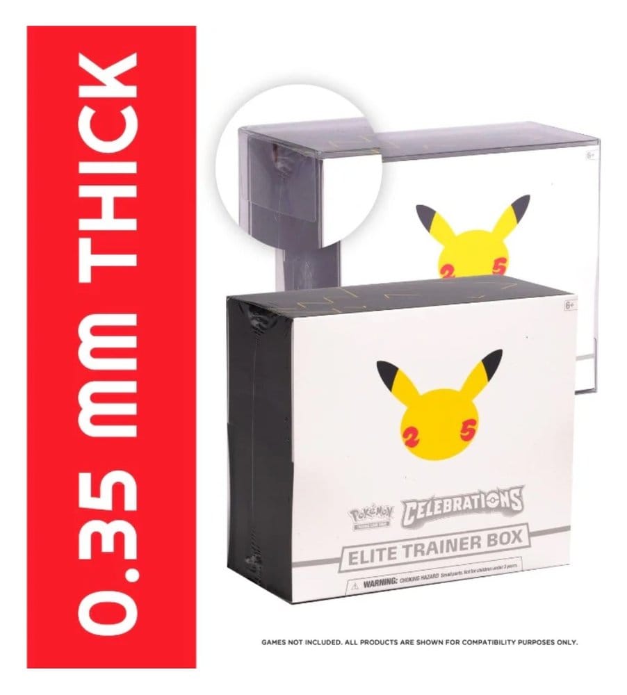 Evoretro Pack 1 boîte de protection en PET pour Pokémon ETB
