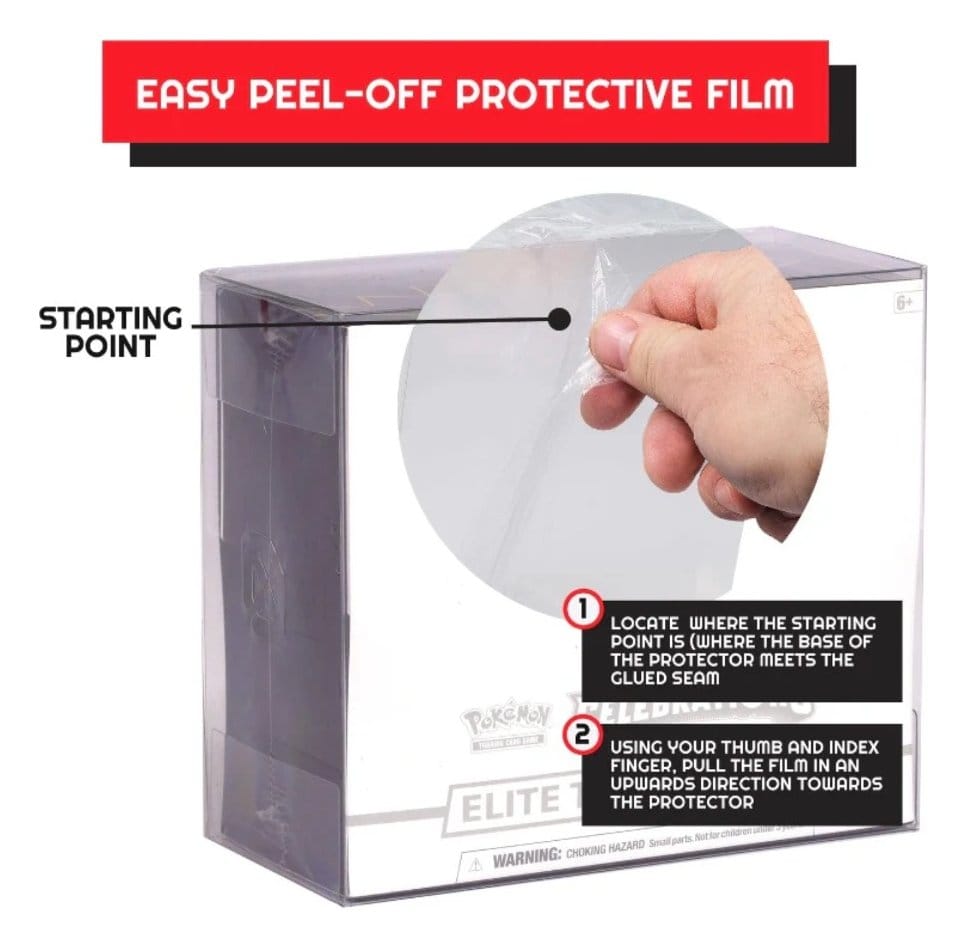 Evoretro Pack 1 boîte de protection en PET pour Pokémon ETB