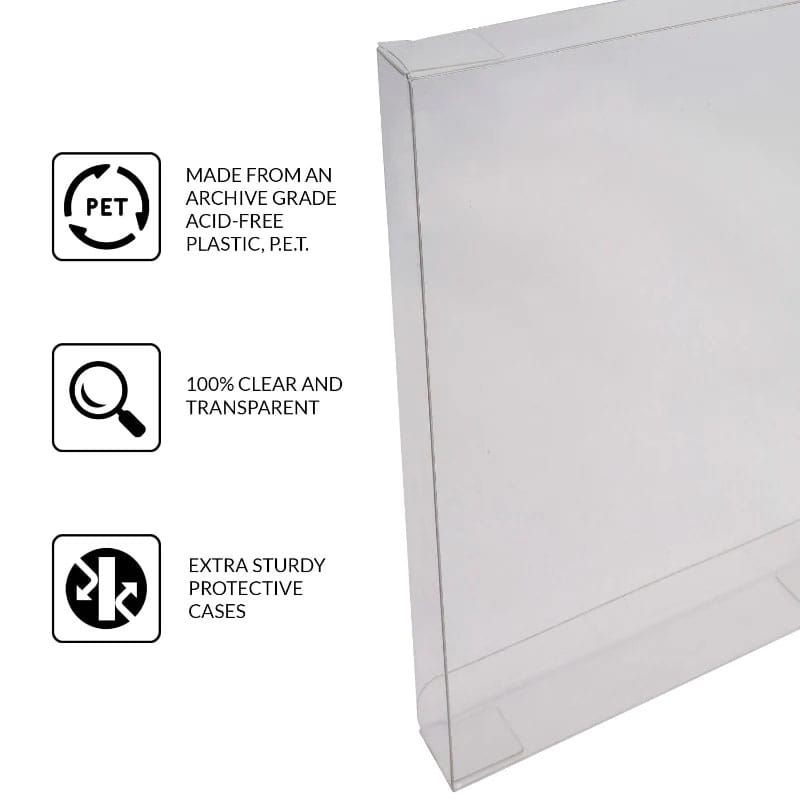 Pack 25 boîtes de protection en PET pour Cassettes VHS