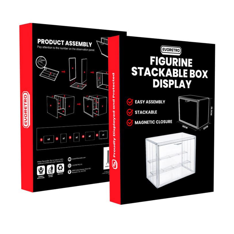 Evoretro présentoir vitrine para figuras Stackable
