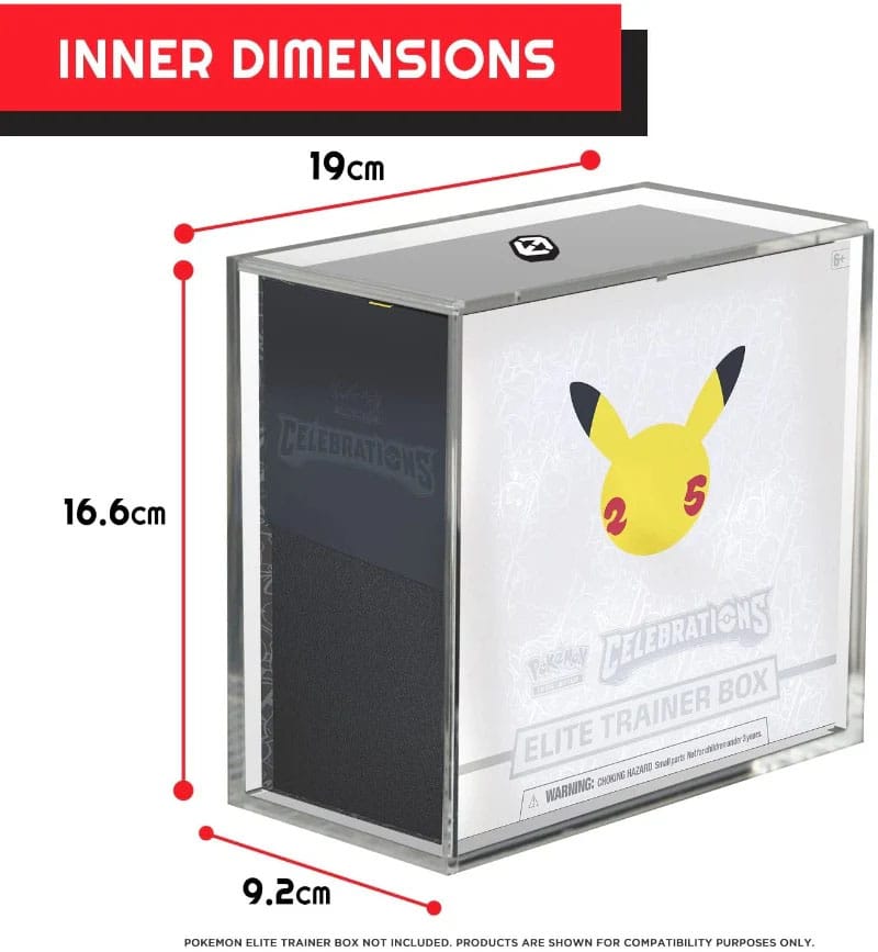 Evoretro présentoir vitrine acrylique pour Booster Boxes Ver. 2 with Sliding Lid