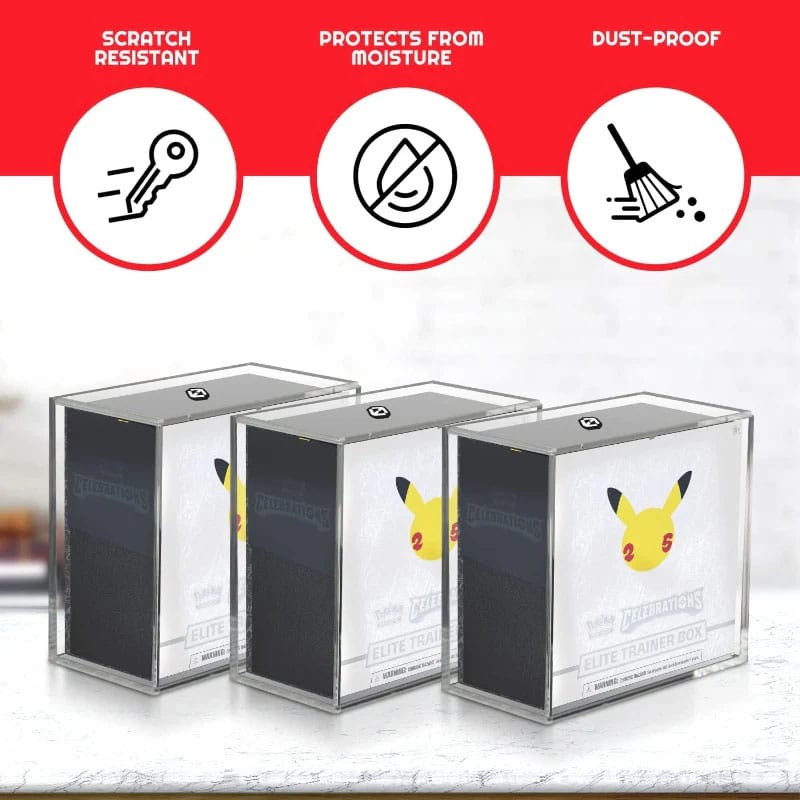 Evoretro présentoir vitrine acrylique pour Booster Boxes Ver. 2 with Sliding Lid