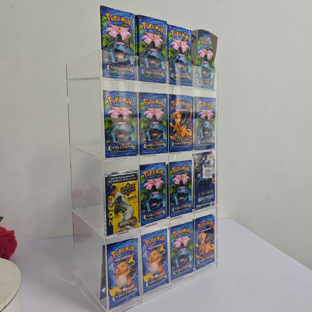 Présentoir acrylique pour Trading Card Booster Packs