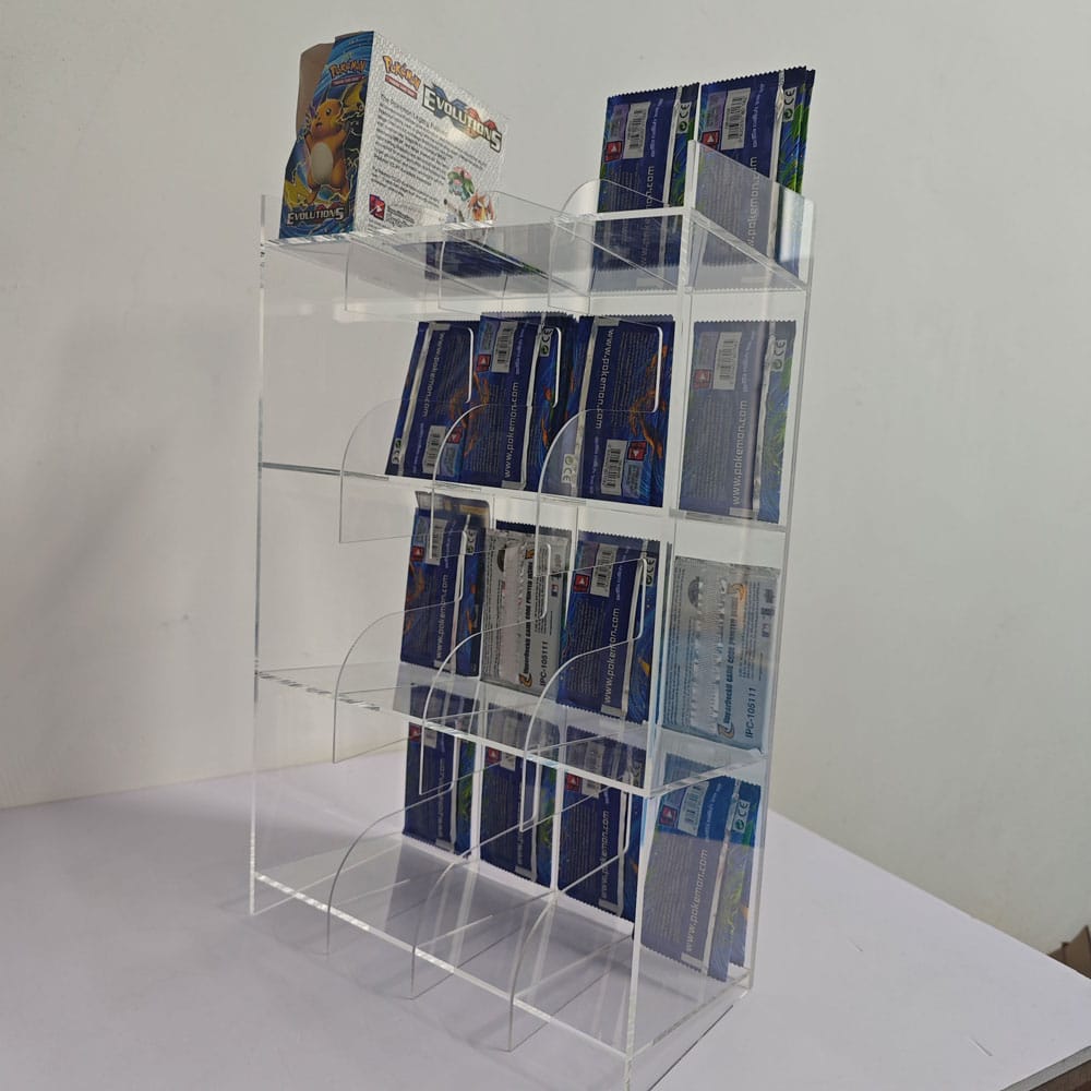 Présentoir acrylique pour Trading Card Booster Packs
