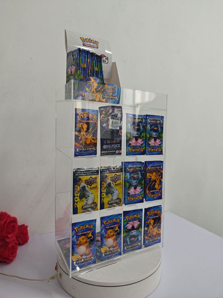 Présentoir acrylique pour Trading Card Booster Packs
