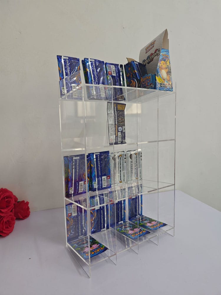 Présentoir acrylique pour Trading Card Booster Packs