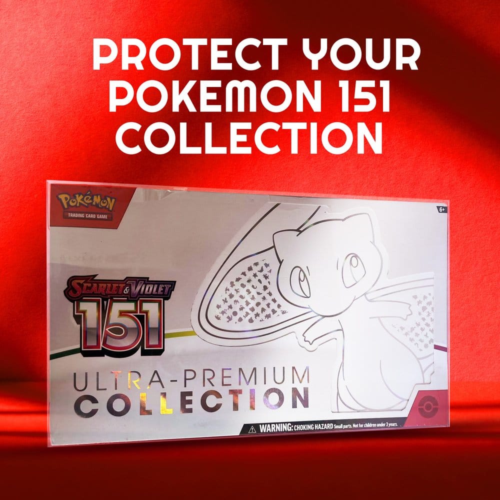 Evoretro Pack 2 boîtes de protection en PET pour Pokémon 151 Écarlate et Violet Collection Ultra-Premium Box