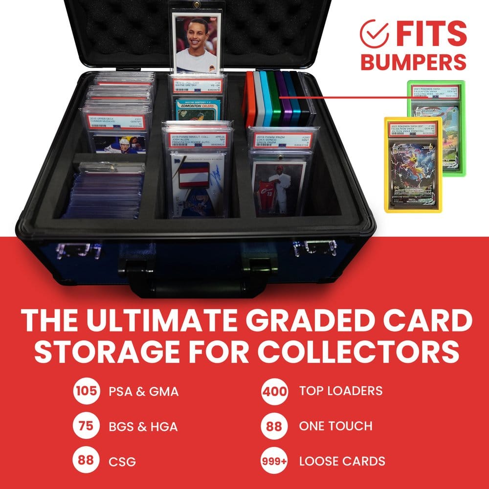 Evoretro valise TCG pour 90 Cartes X Bleu