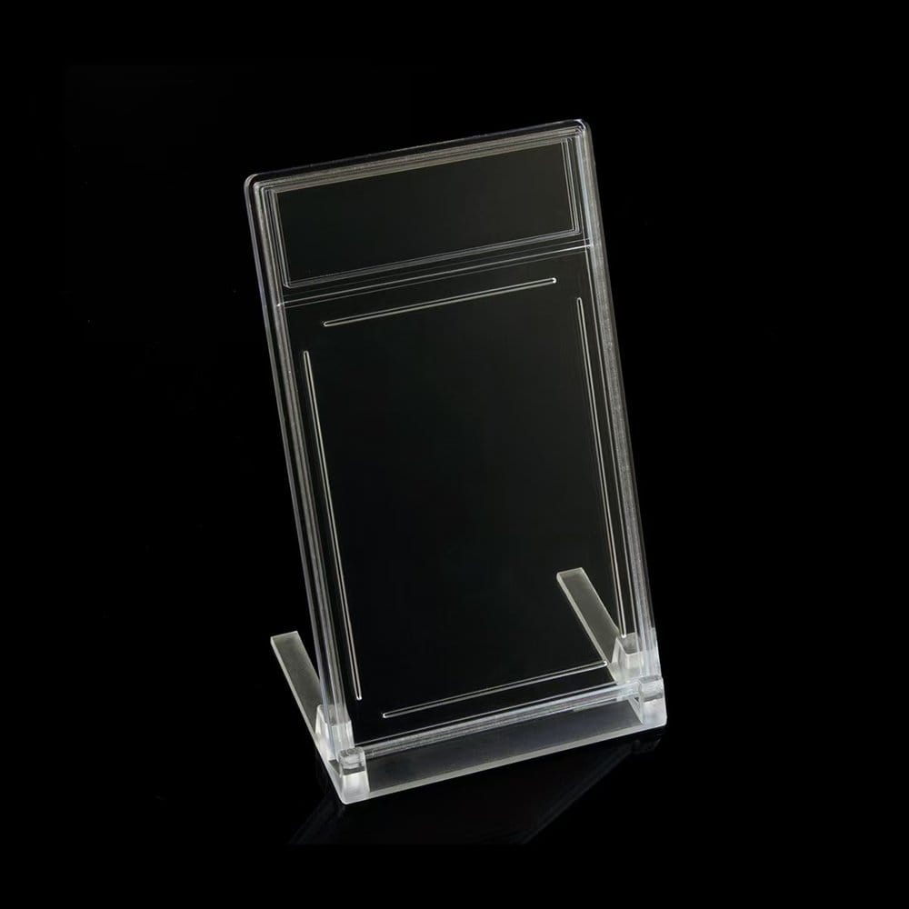 Evoretro pack 5 Display Stands pour Graded Cards Slabs Transparent