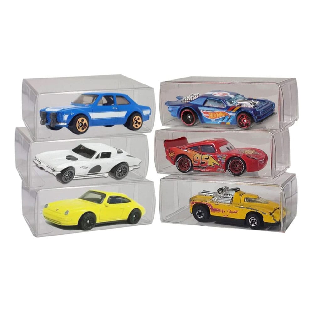 Hot Wheels pack 50 boîtes de protection en PET pour Matchbox Cars